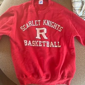 Large Vintage Rutgers Basketball Long Sleeve Tshirt